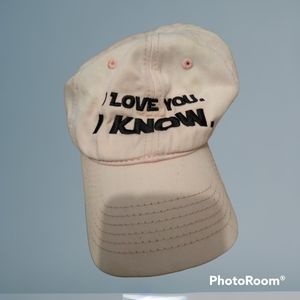 Pale pink Star wars hat